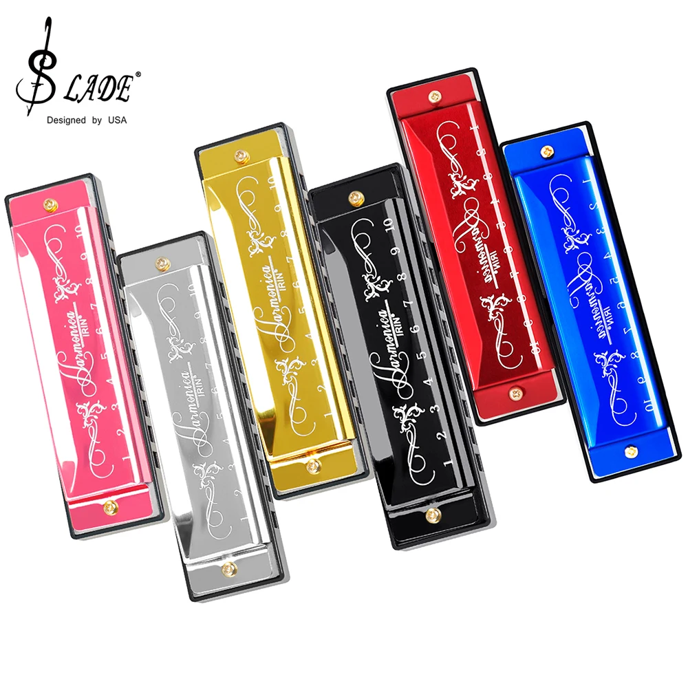 Harmonica 10 Hole - SLADE губная гармошка, профессиональная, 10 отверстий,