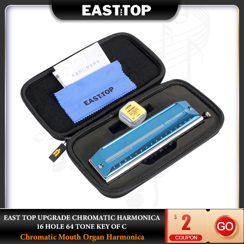 EASTTOP EAP-16 Хроматическая г – обзор и цена Harmonica 10 Hole