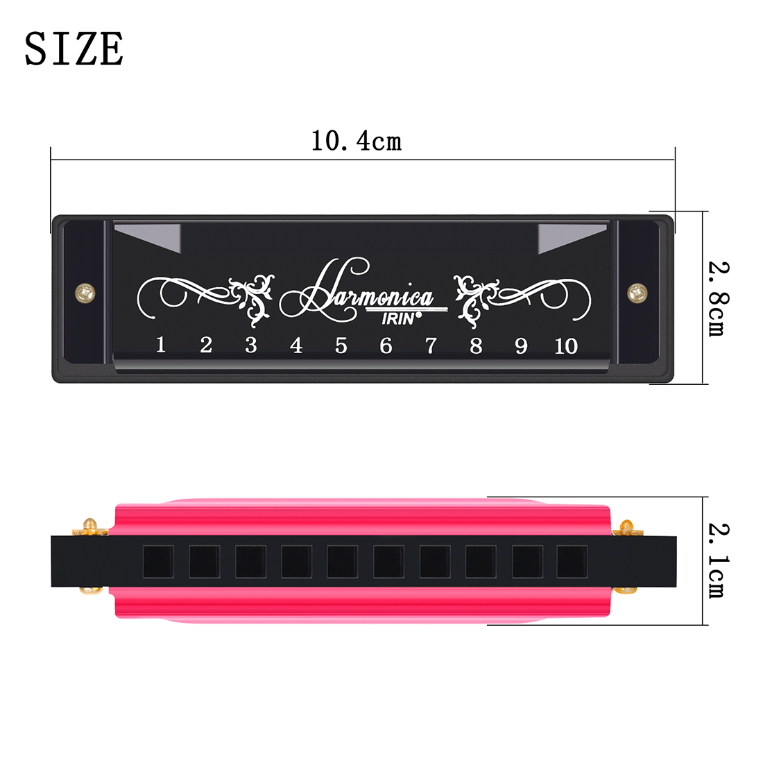 Губная гармошка IRIN на 10 отв – обзор и цена Harmonica 10 Hole
